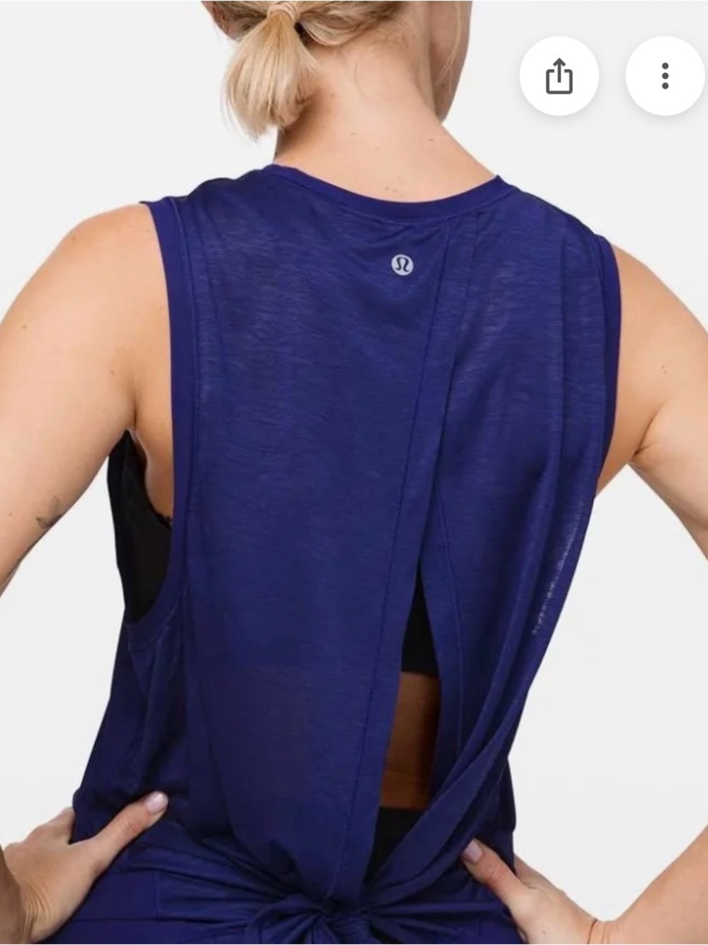 Lululemon Open Back Tank Top